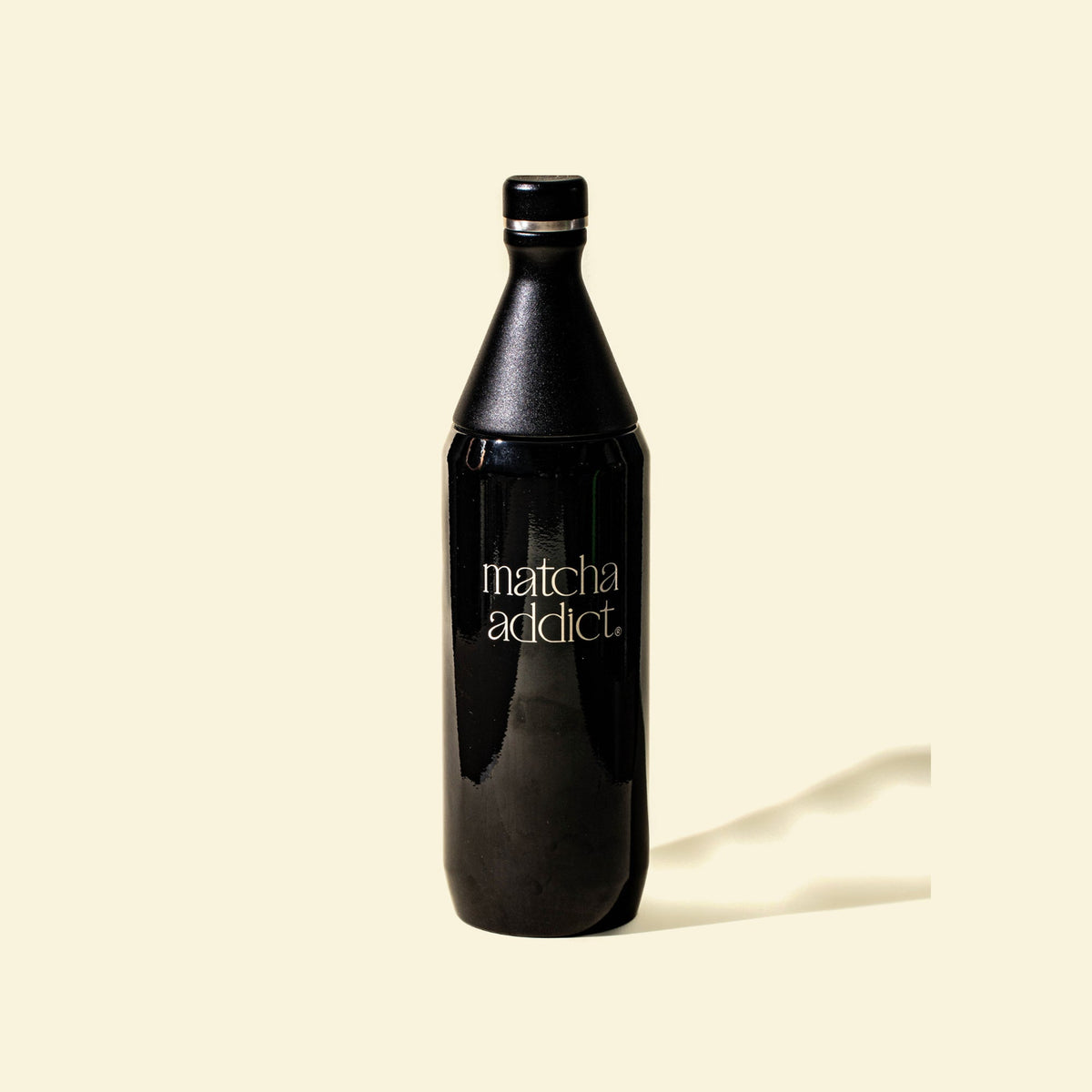 Botella térmica Duo de 1 litro color negro de Matcha Addict