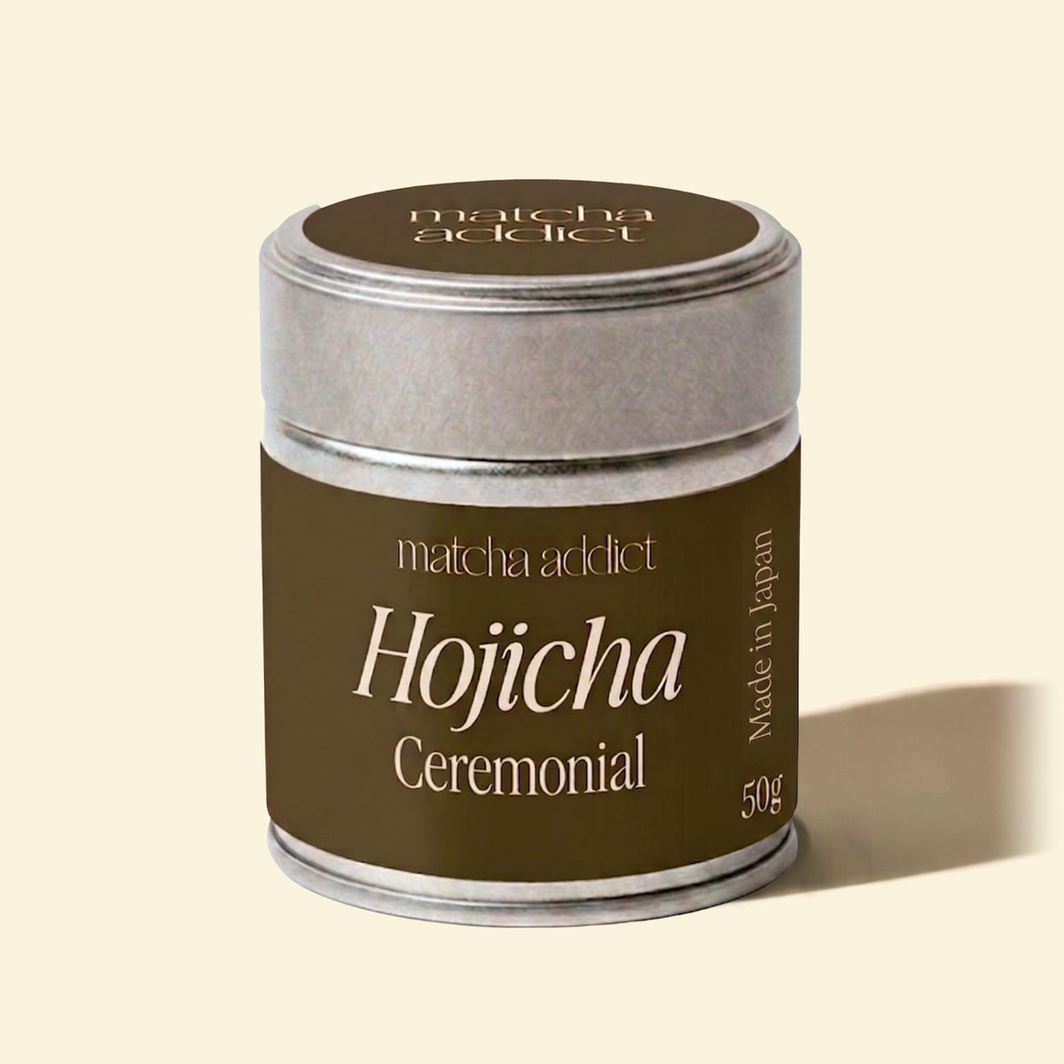 Lata de hojicha ceremonial japonés de 50 g de Matcha Addict
