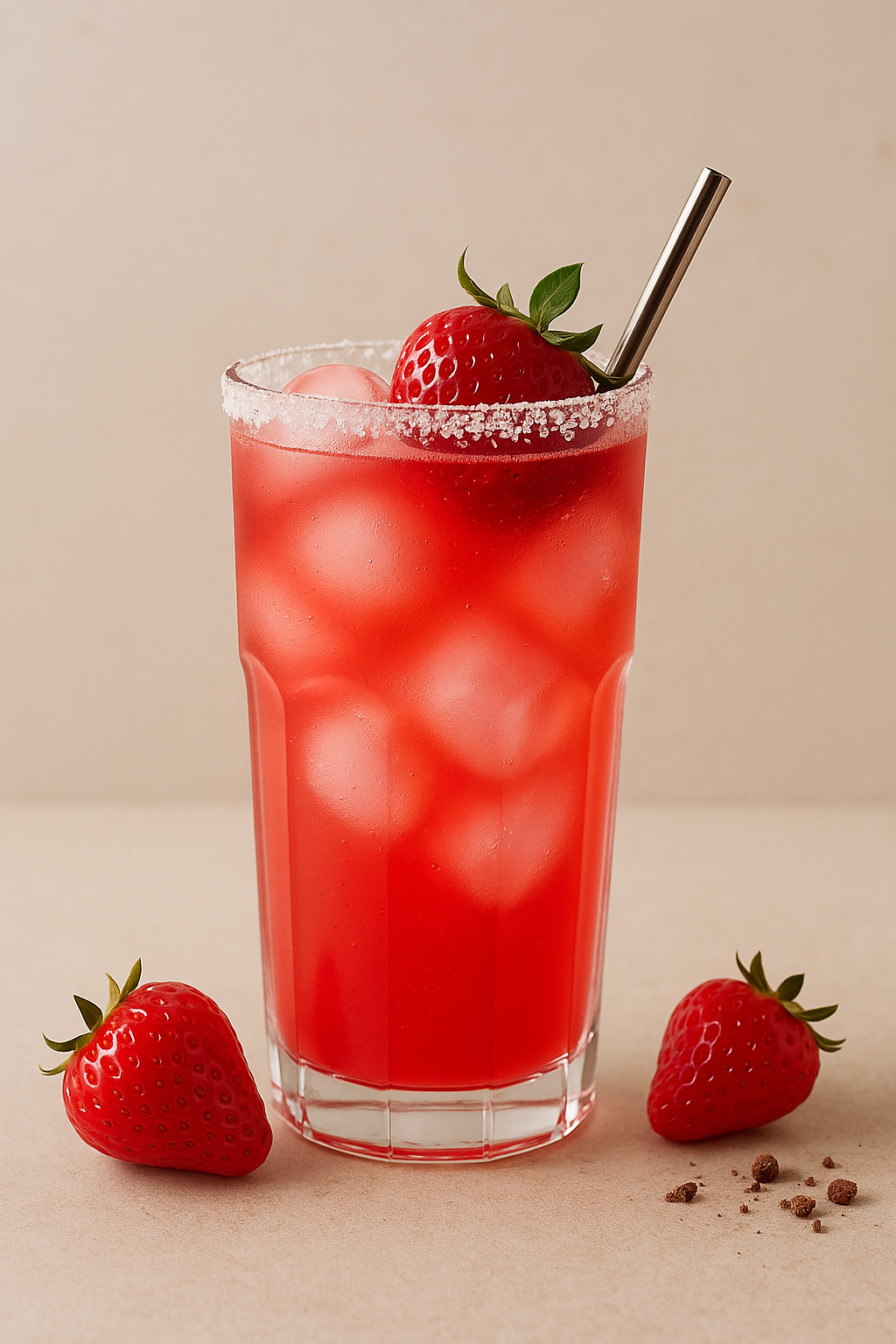 MATCHA STRAWBERRY SPRITZ (CON ALCOHOL)
