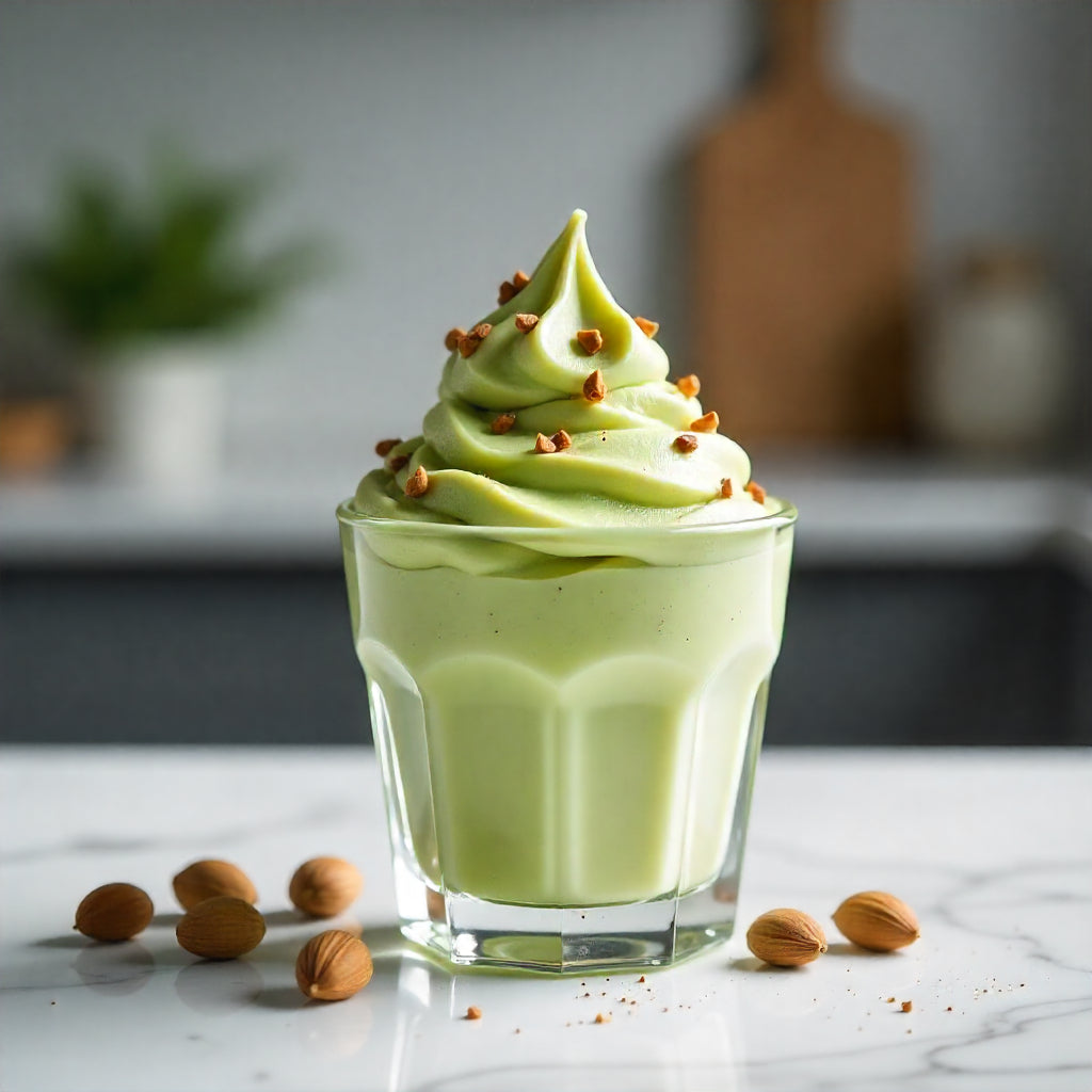 MATCHA FROZEN YOGURT CON PISTACHOS