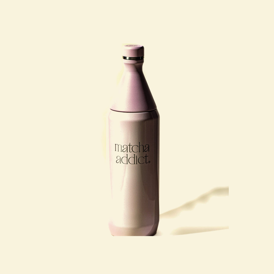 Botella térmica Duo de 1 litro color rosado de Matcha Addict