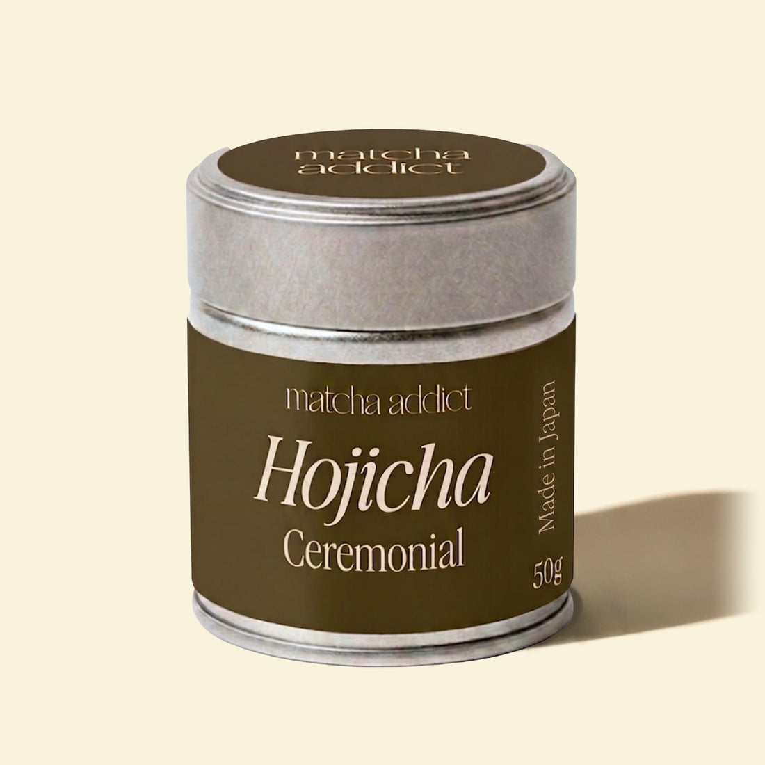 Lata de hojicha ceremonial japonés de 50 g de Matcha Addict
