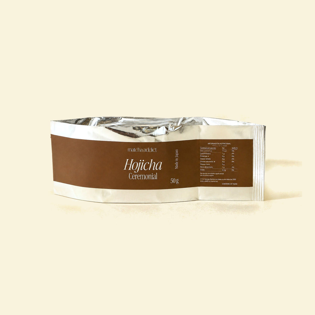 Bolsa de recarga de hojicha ceremonial de 50 g de Matcha Addict