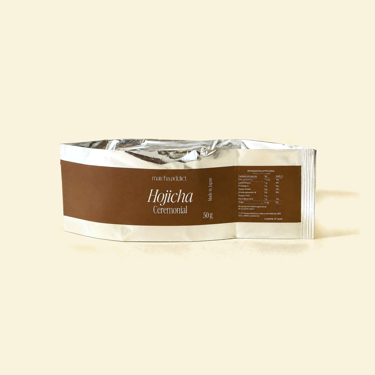 Bolsa de recarga de hojicha ceremonial de 50 g de Matcha Addict