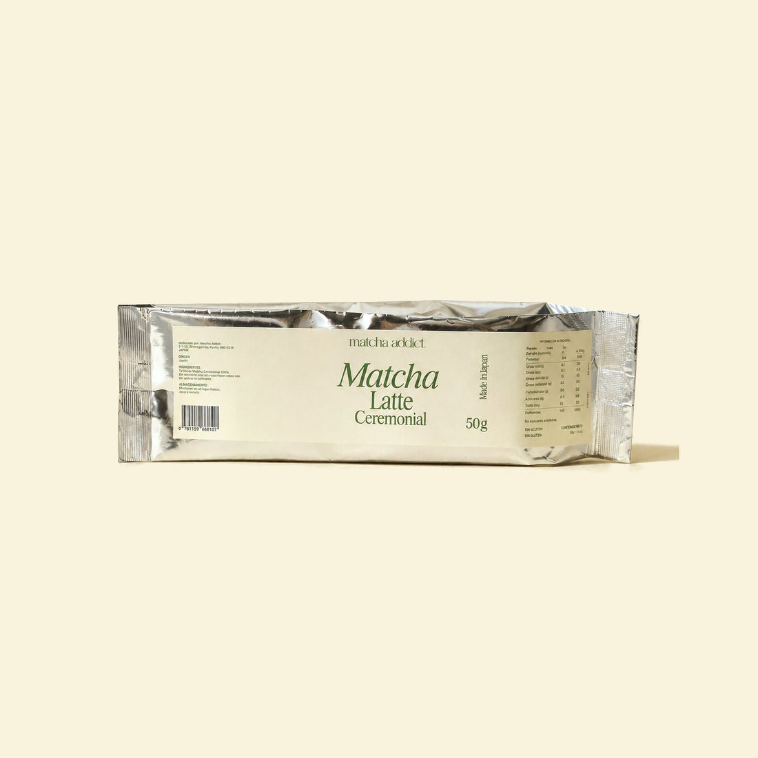 Bolsa de recarga de matcha latte ceremonial de 50 g de Matcha Addict